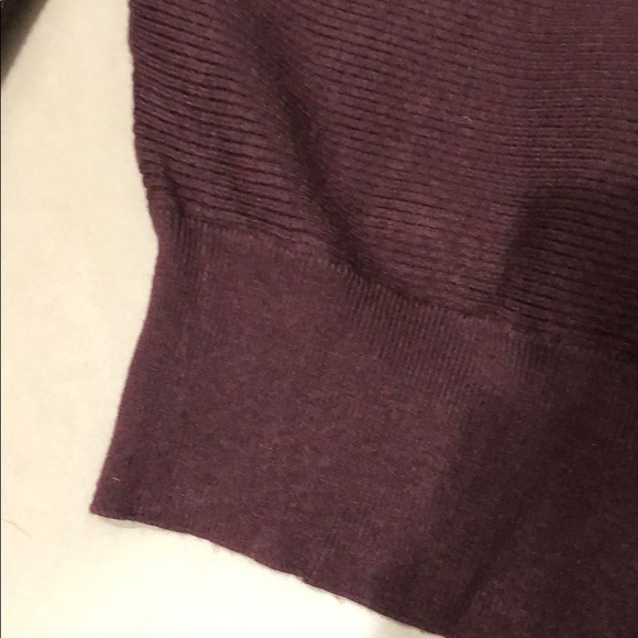 Express Cropped Sweater, Medium, Maroon - Picture 4 of 7